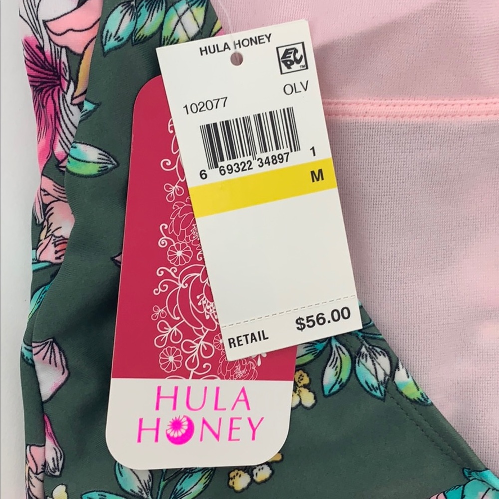 4/$25 Floral V-Neck Low Back One Piece Swimsuit - Picture 6 of 8